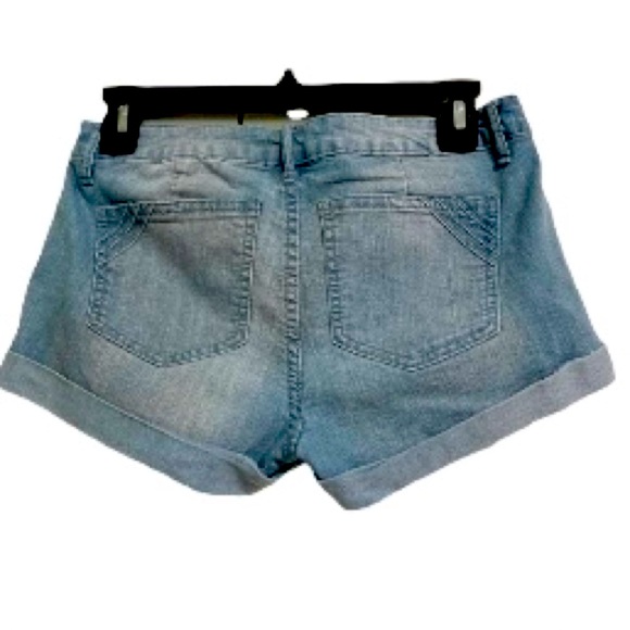 Forever 21 Premium Denim Shorty Shorts Blue Jeans Womens Size 26 - Picture 4 of 16